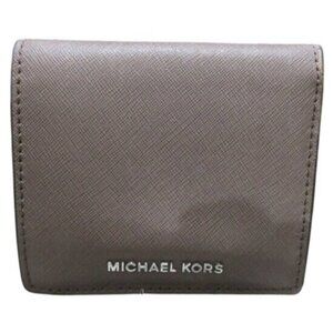 Michael Kors Jet Set Saffiano Leather Bifold wallet in Pearl Gray